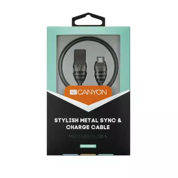 USB kabelis Canyon CNS-USBM5DG 1m, USB A - Micro-USB A