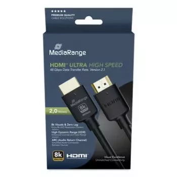 HDMI kabelis MediaRange MRCS220 2m HDMI Type A vīrišķais 48 Gbit/s