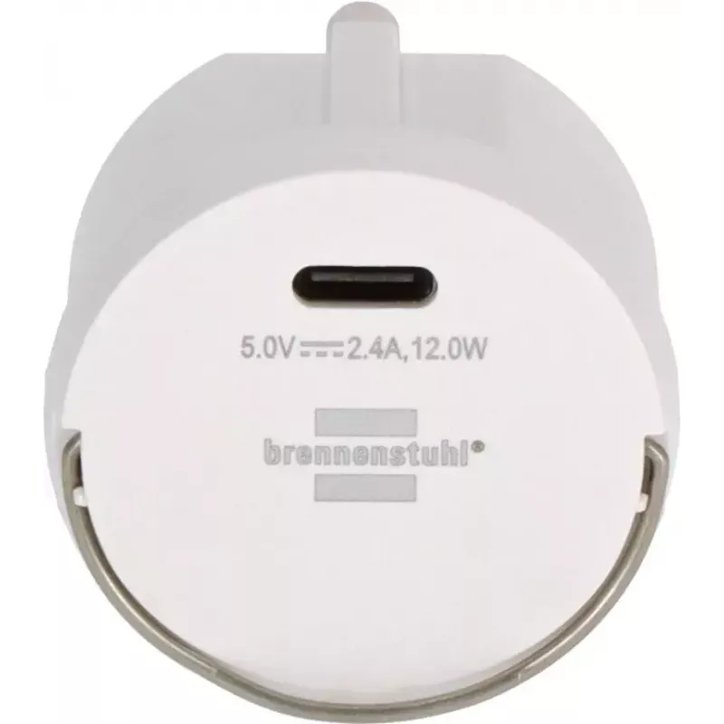 Strāvas adapteris ar spraudni Type F / Type C Brennenstuhl 1508110010 2.4A USB
