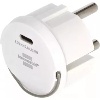 Strāvas adapteris ar spraudni Type F / Type C Brennenstuhl 1508110010 2.4A USB