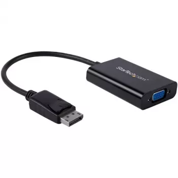 StarTech.com DisplayPort–VGA adapteris ar audio, 0.184 m, 1920 x 1200 pikseļi, 1080p, melns