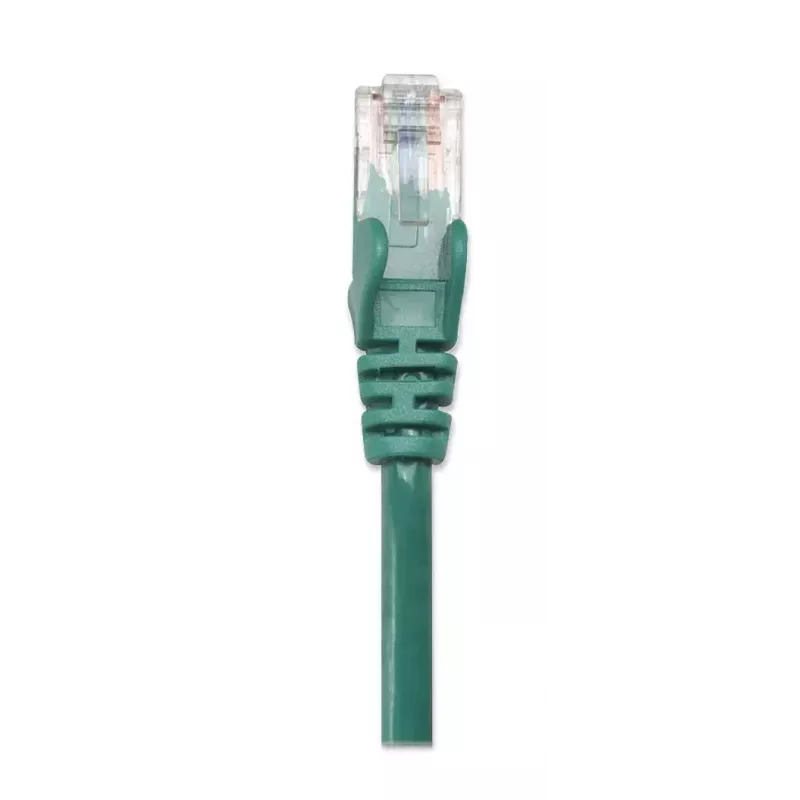 Intellinet tīkla vads Cat5e, 0,5 m, zaļš, CCA, U/UTP, PVC, RJ45, zeltīti kontakti, aizsargāts, mūža garantija