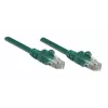 Intellinet tīkla vads Cat5e, 0,5 m, zaļš, CCA, U/UTP, PVC, RJ45, zeltīti kontakti, aizsargāts, mūža garantija