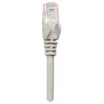 Intellinet tīkla vads, Cat5e, 2m, Pelēks, CCA, U/UTP, PVC, RJ45, Apzeltīti kontakti, Aizsargvāciņš, Mūža garantija