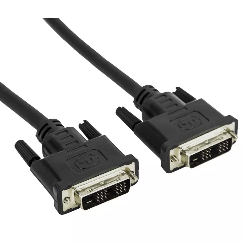 DVI-D kabelis Techly ICOC-DVI-8050 5 m melns