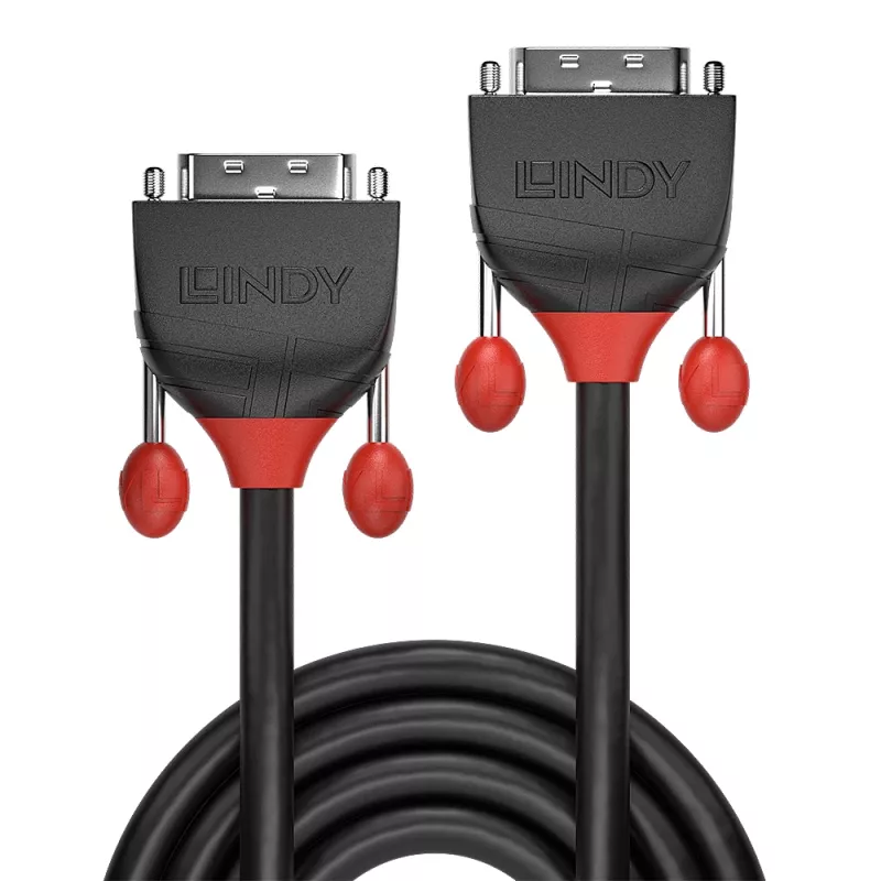 Lindy DVI-D Dual Link kabelis 5m, melns