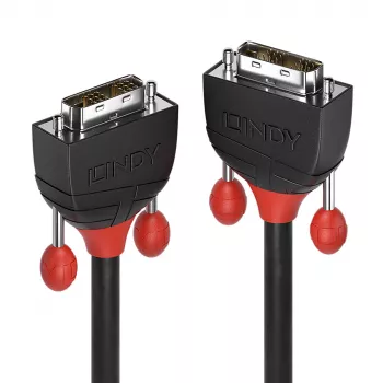 Lindy 3m DVI-D Single Link kabelis, melns