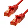 ProXtend CAT6 RJ-45 U/UTP 30CM Sarkans Ethernet kabelis