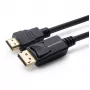 Microconnect MC-DP-HDMI-1000 adaptera kabelis DisplayPort-HDMI 10 m Melns