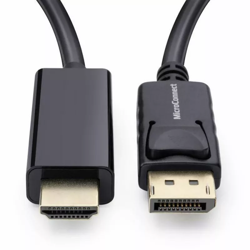 Microconnect MC-DP-HDMI-1000 adaptera kabelis DisplayPort-HDMI 10 m Melns