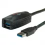 ROLINE 12.04.1096 USB 3.0 aktīvais pagarinātāja kabelis 5 m