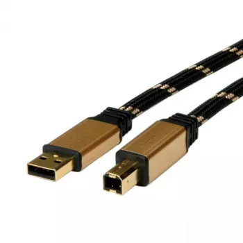 USB kabelis ROLINE GOLD A - B vīriešu/vīriešu 4.5 m