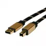 USB kabelis ROLINE GOLD A - B vīriešu/vīriešu 4.5 m