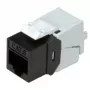 Keystone Jack ROLINE Cat.6/Class E SLIM RJ-45 Neekranēts Melns