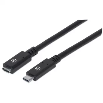 USB-C pagarinātājvads Manhattan 50 cm vīrietis-sieviete