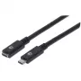 USB-C pagarinātājvads Manhattan 50 cm vīrietis-sieviete