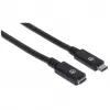 USB-C pagarinātājvads Manhattan 50 cm vīrietis-sieviete