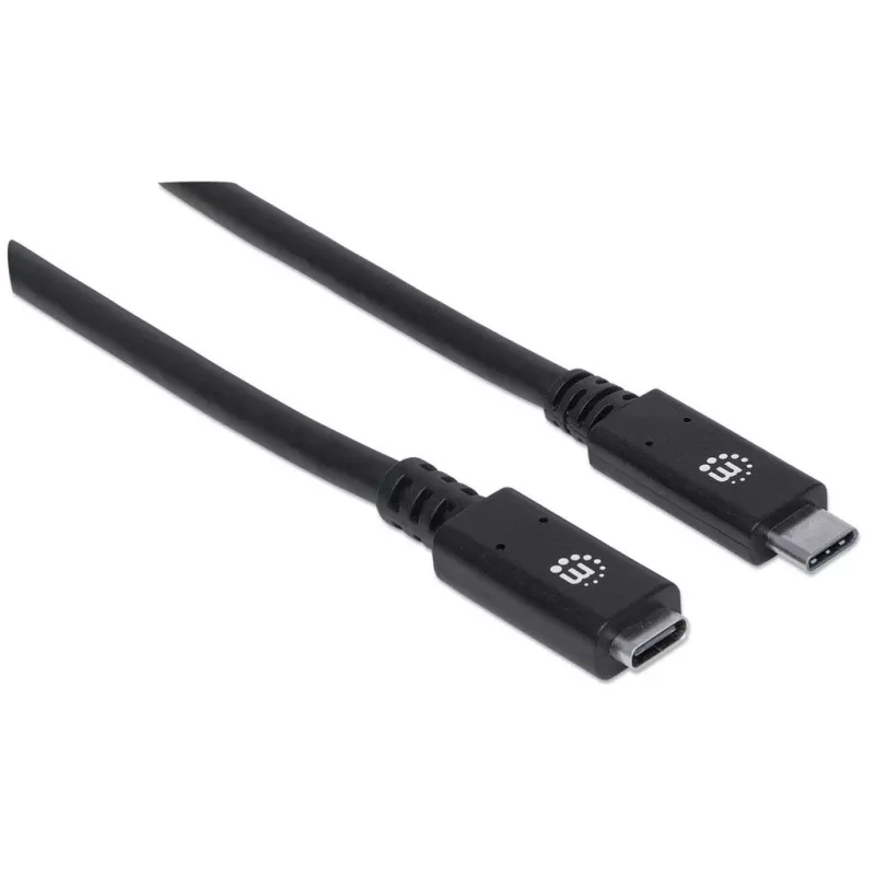 USB-C pagarinātājvads Manhattan 50 cm vīrietis-sieviete