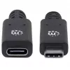 USB-C pagarinātājvads Manhattan 50 cm vīrietis-sieviete