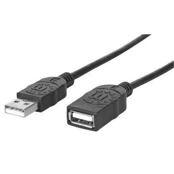 USB-A uz USB-A pagarinātājkabelis Manhattan USBEXTAA3BK (1 m)