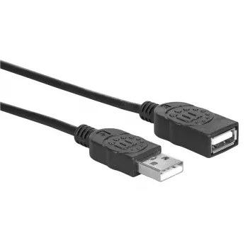 USB-A uz USB-A pagarinātājkabelis Manhattan USBEXTAA3BK (1 m)