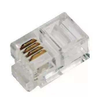 RJ10 savienotājs LogiLink MP0017 caurspīdīgs