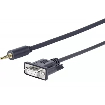 Vivolink PROMJDSUB9-25 seriālais kabelis melns 25 m 3.5mm D-Sub (DB-9)