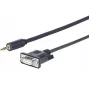 Vivolink PROMJDSUB9-25 seriālais kabelis melns 25 m 3.5mm D-Sub (DB-9)
