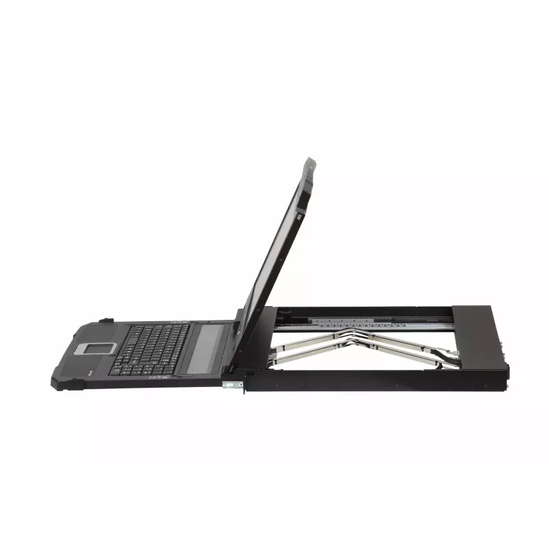 ATEN CL3800NW konsoles plaukts 47 cm (18.5 collu) 1920 x 1080 pikseļi Metāls, Plastmasa Melns 1U