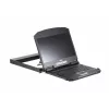 ATEN CL3800NW konsoles plaukts 47 cm (18.5 collu) 1920 x 1080 pikseļi Metāls, Plastmasa Melns 1U
