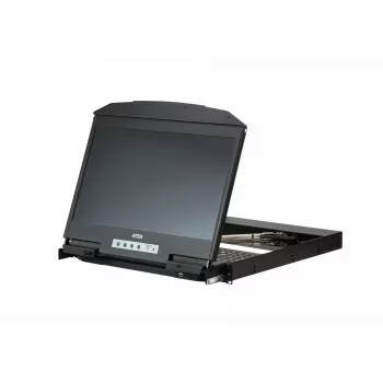 ATEN CL3800NW konsoles komplekts 47 cm (18.5 inch) 1920 x 1080 pikseļi Metāls, Plastmasa Melns 1U