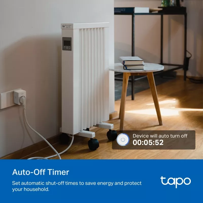TP-Link Tapo P110 mini viedkontaktligzda ar Wi-Fi, enerģijas patēriņa kontrole (2 gab.)