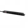 Lanview 19 collu Rack Barošanas Sloksne 1U 10A, 8x Schuko (LVR-2MSCH-SCH-C13-8)