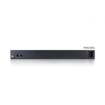 ATEN PE8208G eco PDU, komutējams un ar atsevišķu kontaktligzdu mērīšanu, 8 kontaktligzdas (7x C13, 1x C19), 16A, 1U