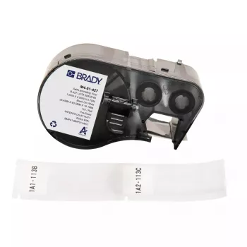 Pašlīmējoša printera etiķete Brady M4-51-427 Melns Balts Vinils 2,54x6,35 cm