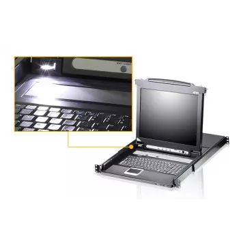ATEN CL5708M LCD KVM pārslēgs, USB-PS/2, VGA