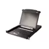 ATEN CL5708M konsoles bloks 43,2 cm (17 collu) 1280 x 1024 pikseļi Metāls, Melns 1U