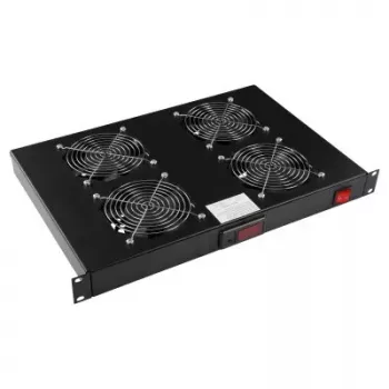 LOGON RAF305BL 4 ventilatoru panelis, melns