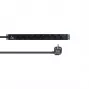 Lanview LVR-3MSCH-LIC-SCH8 strāvas sadalītājs (PDU) 8 AC kontaktligzdas 1U Melns