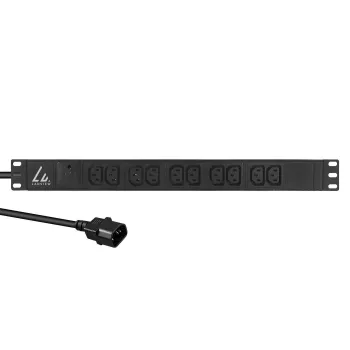 Lanview LVR-2MC14-SPD-C13X10 19 collu statīva kontaktligzdu bloks ar 10x C13 ligzdām