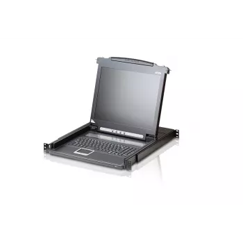 ATEN CL1000M-ATA-2XK07SGG konsoles statīvs 43.2 cm (17 collas) Melns 1U