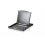 ATEN CL1000M-ATA-2XK07SGG konsoles statīvs 43.2 cm (17 collas) Melns 1U