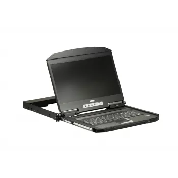 ATEN CL3700NW konsoles komplekts 47 cm (18.5 collu) 1920 x 1080 pikseļi Metāls, Melns 1U