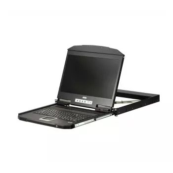 ATEN CL3700NW 18.5 inch USB HDMI 1U īsa dziļuma konsoles monitors ar tastatūru un skārienpaliktni