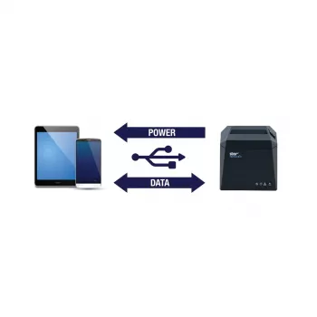 POS printeris Star Micronics TSP143IV UEWB GY Tiešā termoprinter 250 mm/s Vadu Bezvadu