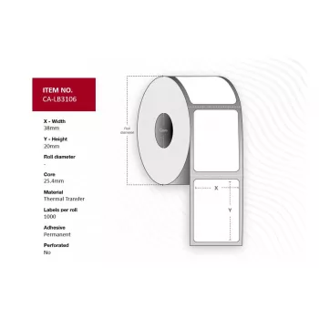 Termopapīra etiķešu ruļlis Capture CA-LB3106 36g