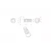 VivoLink VLDG24L-B galda kabeļa uzmava, melna, liela, līdz 55 mm