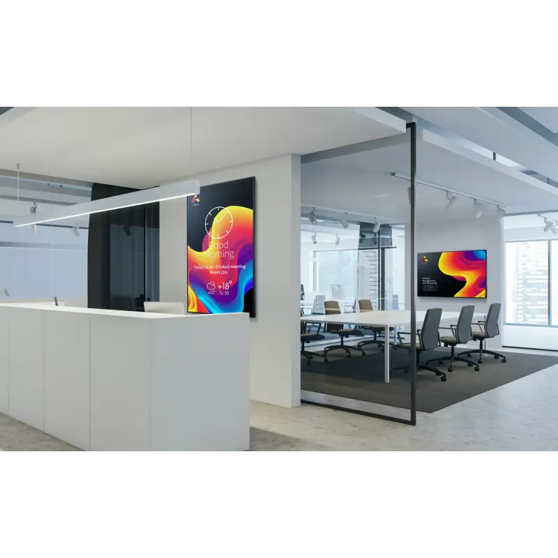 Sharp PN-ME982 Digitālais displejs 2,49 m (98 collu) LED 450 cd/m² 4K Ultra HD Melns Android