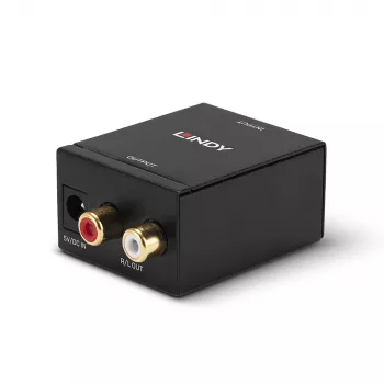 Lindy TosLink (optiskais) un koaksiālais uz Phono DAC pārveidotājs