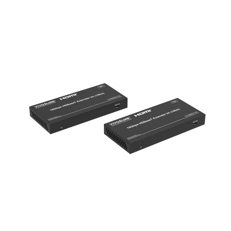 HDBaseT pagarinātāja komplekts VivoLink VLHDMIEXT150 18Gbps 4K pa vienu Cat kabeli